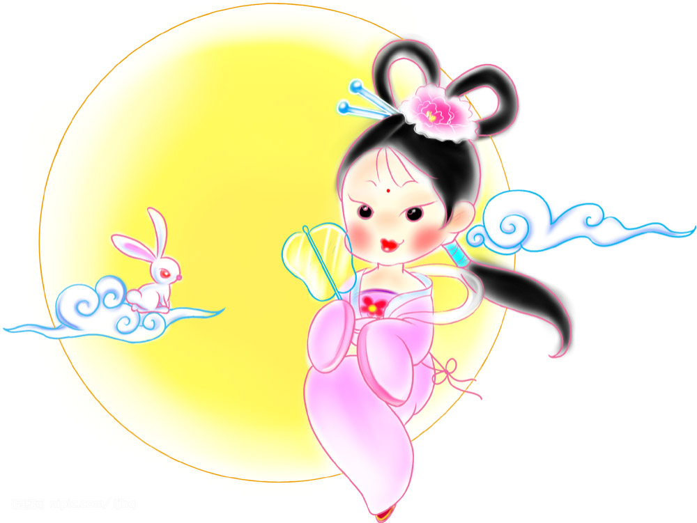 <a href=http://inspiredelm.com/ertonghua/ target=_blank class=infotextkey>兒童畫</a>嫦娥-月亮上的嫦娥玉兔