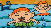 和小伙伴去游泳