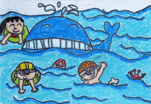 我和小伙伴的海邊之旅