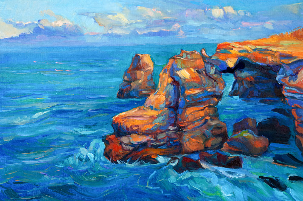 大海藍(lán)天<a href=http://inspiredelm.com/ertonghua/ target=_blank class=infotextkey>兒童畫</a>-藍(lán)藍(lán)的海水