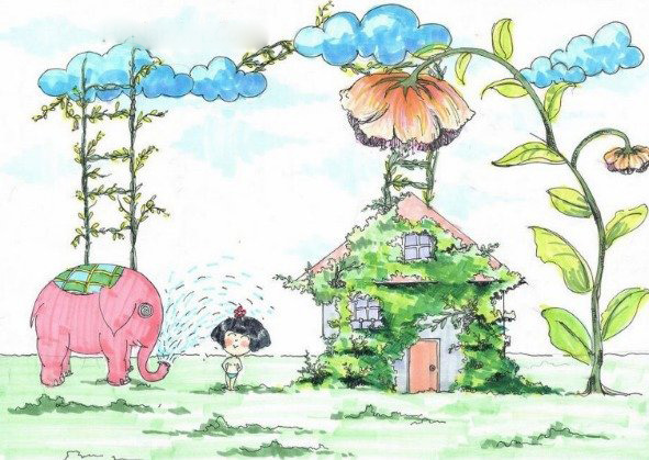 大象給我洗澡