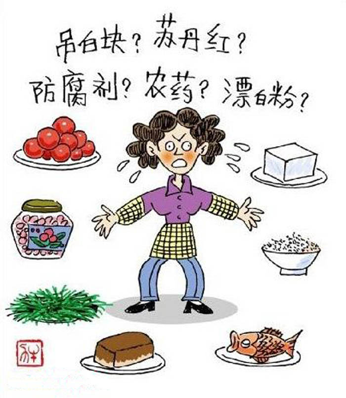 食品安全手抄報(bào)漫畫，食面埋伏