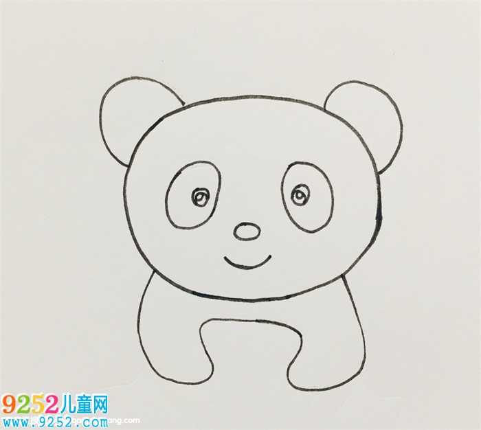 熊貓怎么畫漂亮又可愛