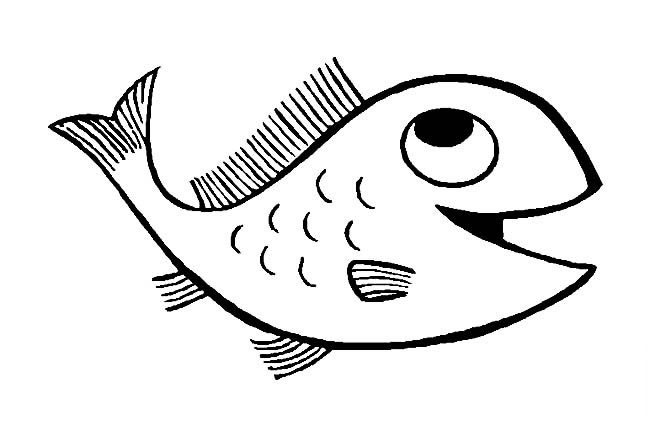 開心的小魚<a href=http://inspiredelm.com/ertonghua/ target=_blank class=infotextkey>兒童畫</a>圖片_開心的小魚兒童繪畫圖集