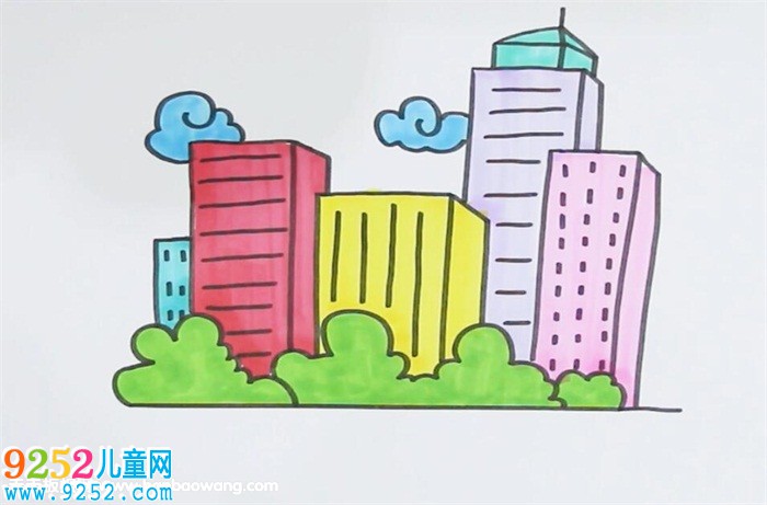 高樓大廈<a href=http://inspiredelm.com/jianbihua/ target=_blank class=infotextkey>簡筆畫</a>