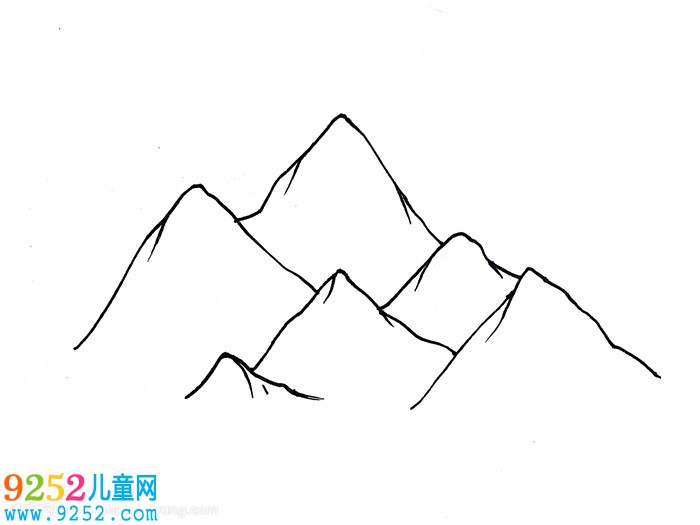 兒童怎么畫喜馬拉雅山