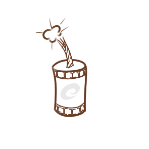 新春的炮仗簡(jiǎn)筆怎么畫(huà)