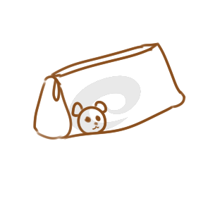 漂亮的筆袋簡(jiǎn)筆怎么畫