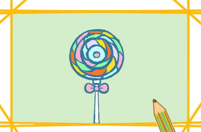 波板糖<a href=http://inspiredelm.com/jianbihua/ target=_blank class=infotextkey>簡筆畫</a>七彩色圖片怎么畫