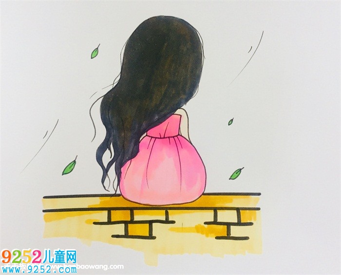 傷感女孩背影<a href=http://inspiredelm.com/jianbihua/ target=_blank class=infotextkey>簡筆畫</a>