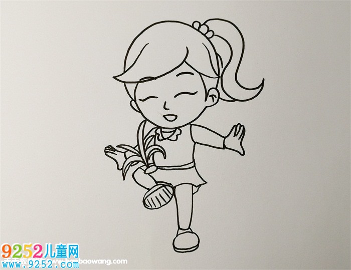 小朋友踢毽子<a href=http://inspiredelm.com/jianbihua/ target=_blank class=infotextkey>簡筆畫</a>