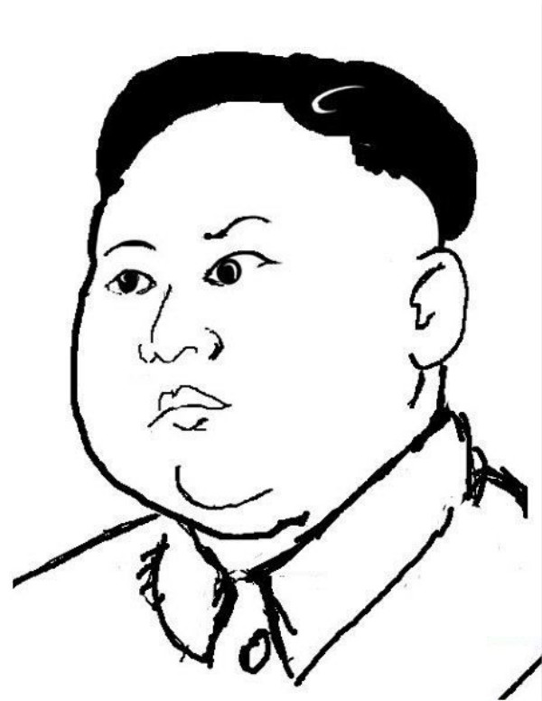 金正恩簡筆畫