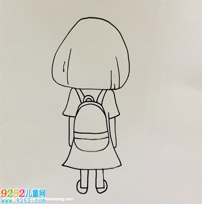 女孩和貓背影<a href=http://inspiredelm.com/jianbihua/ target=_blank class=infotextkey>簡(jiǎn)筆畫(huà)</a>