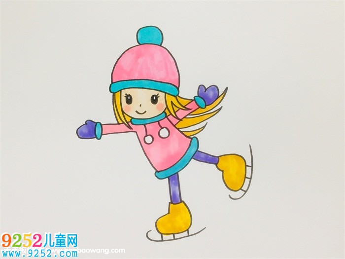 小女孩滑冰<a href=http://inspiredelm.com/jianbihua/ target=_blank class=infotextkey>簡(jiǎn)筆畫</a>