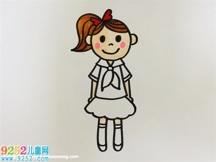 扎高馬尾的女生<a href=http://inspiredelm.com/jianbihua/ target=_blank class=infotextkey>簡筆畫</a>