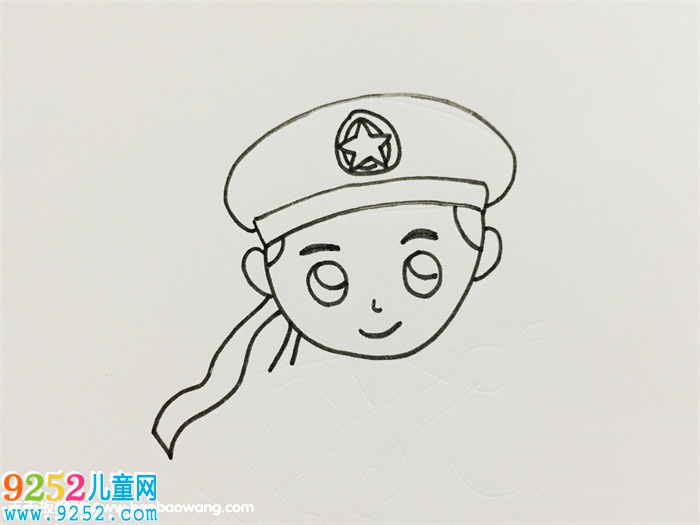 海軍軍人簡筆怎么畫