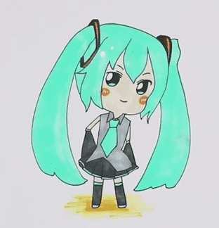 初音未來Q版怎么畫_初音未來Q版簡筆畫畫法步驟教程