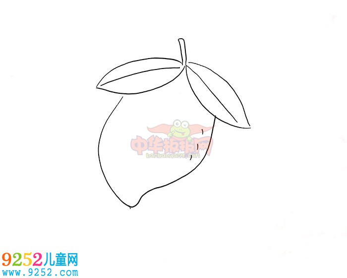 芒果怎么畫(huà)<a href=http://inspiredelm.com/jianbihua/ target=_blank class=infotextkey>簡(jiǎn)筆畫(huà)</a>，芒果<a href=http://inspiredelm.com/jianbihua/ target=_blank class=infotextkey>簡(jiǎn)筆畫(huà)</a>步驟