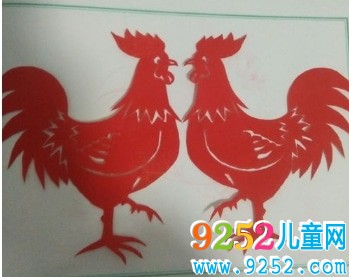 簡單的公雞<a href=http://inspiredelm.com/jianzhi/ target=_blank class=infotextkey>剪紙</a>教程