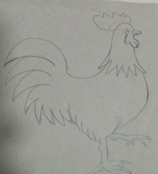 簡單的公雞<a href=http://inspiredelm.com/jianzhi/ target=_blank class=infotextkey>剪紙</a>教程