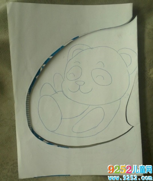 熊貓動物<a href=http://inspiredelm.com/jianzhi/ target=_blank class=infotextkey>剪紙</a>