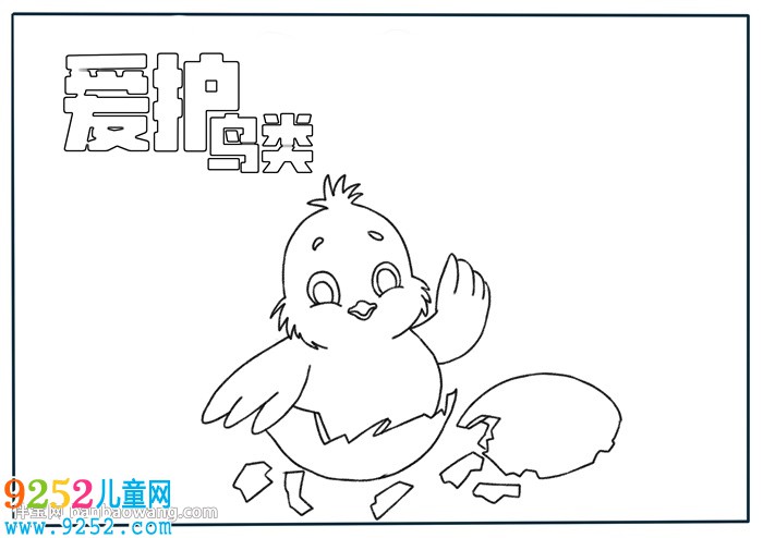 愛護(hù)鳥類<a href=http://inspiredelm.com/shouchaobao/ target=_blank class=infotextkey>手抄報</a>怎么畫