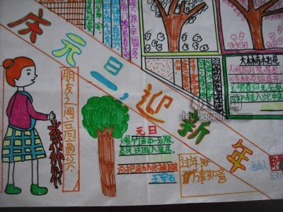 小學(xué)生元旦<a href=http://inspiredelm.com/shouchaobao/ target=_blank class=infotextkey>手抄報</a>