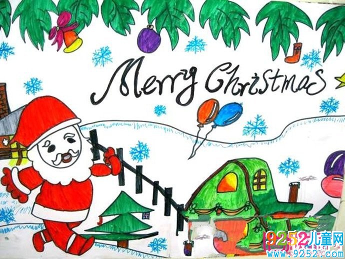 2017年圣誕節(jié)<a href=http://inspiredelm.com/shouchaobao/ target=_blank class=infotextkey>手抄報(bào)</a>圖片大全，Merry Christmas（6張）