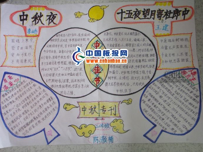 中秋夜<a href=http://inspiredelm.com/shouchaobao/ target=_blank class=infotextkey>手抄報(bào)</a>設(shè)計(jì)圖