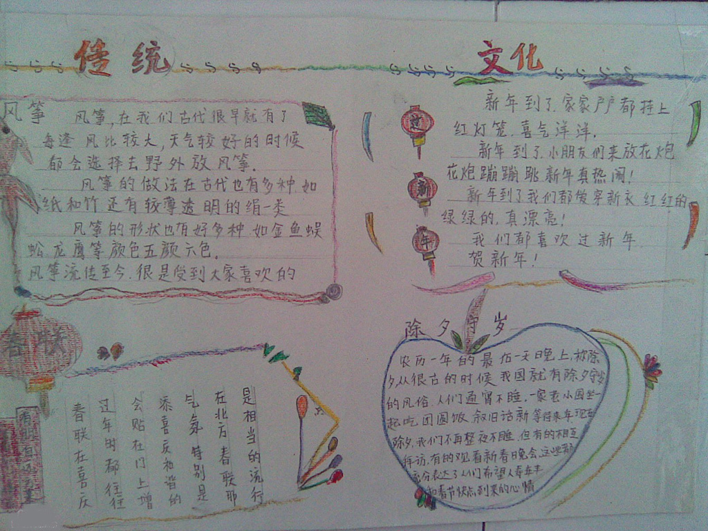 最新簡單的除夕夜<a href=http://inspiredelm.com/shouchaobao/ target=_blank class=infotextkey>手抄報</a>版面設(shè)計圖