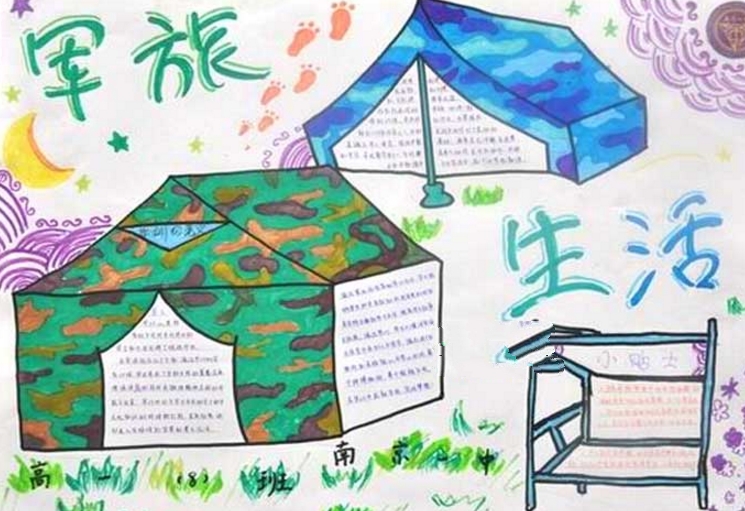 軍訓(xùn)手抄報(bào)，軍旅生活