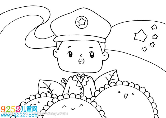 建軍節(jié)<a href=http://inspiredelm.com/ertonghua/ target=_blank class=infotextkey>兒童畫</a>